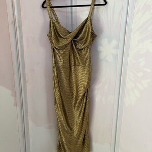 Tatyana Gold Maxi Dress